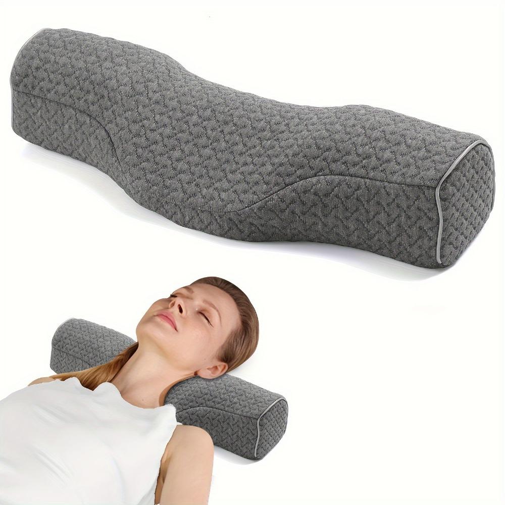 Cervical Neck Pillow Pain Relief Sleeping Roll Pillow Memory Foam Stiff Neck Pain Relief Travel Bolster Pillow Bed Back Sleepers