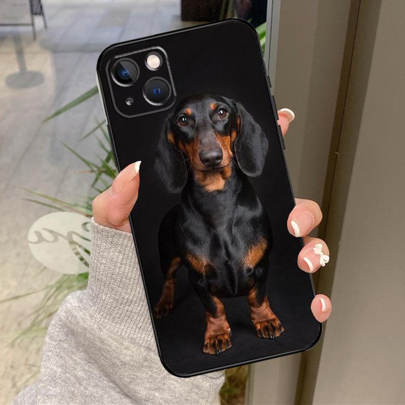 Dachshund Dog Phone Case For iPhone 12 11 13 14 15 16 Pro Max Mini X XS XR Plus Shockproof Cover