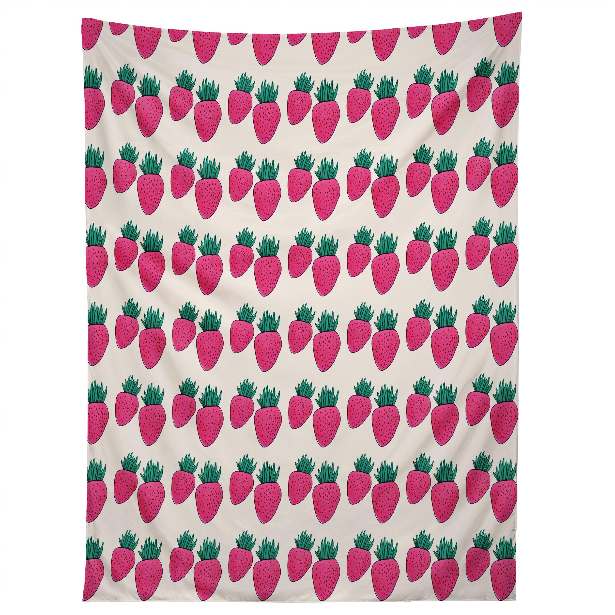 STRAWBERRIES AND CREAM tapestry 75x100