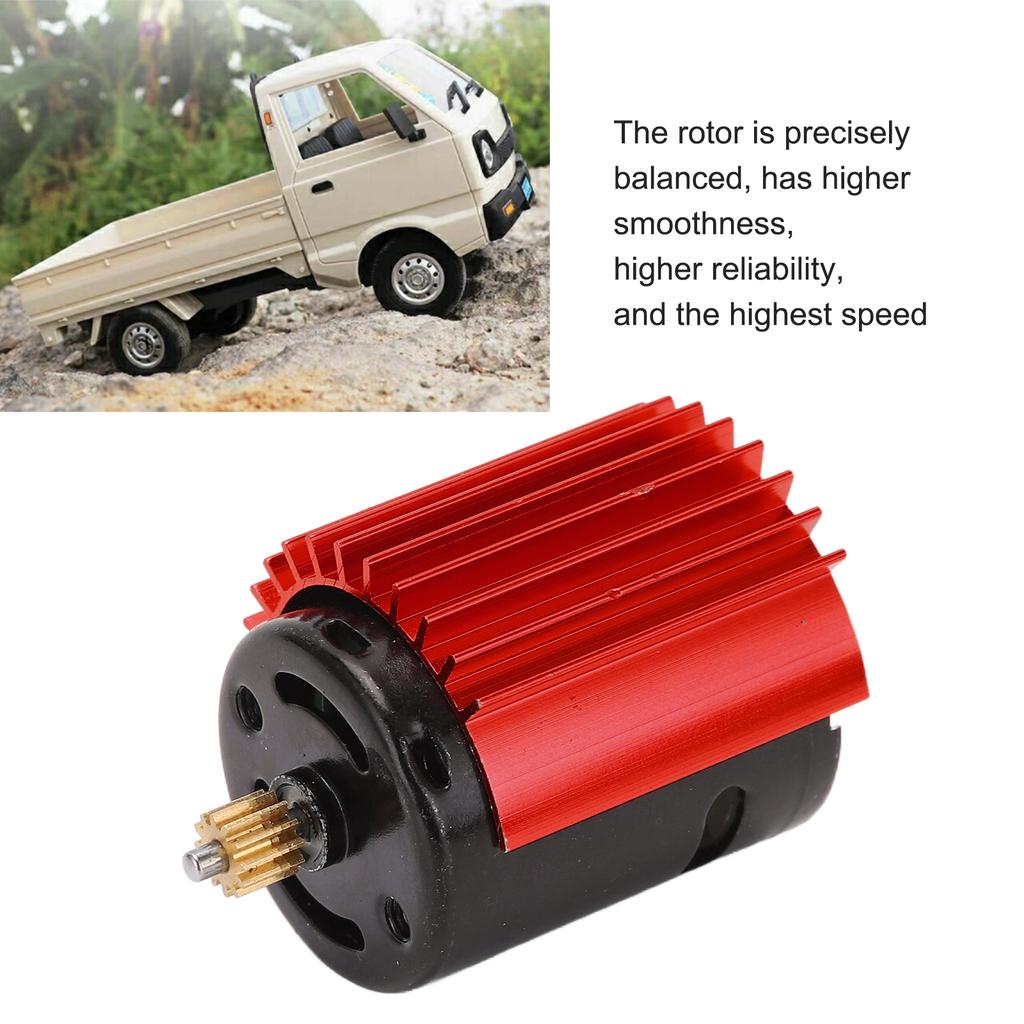 52000 Rpm High Speed Metal 370 Motor RC Car Upgrade Parts Accessories for WPL D12(Blue )