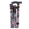 1Pc Aluminum Alloy Five-Section Folding Cane T Handlebar Safety Walking Stick