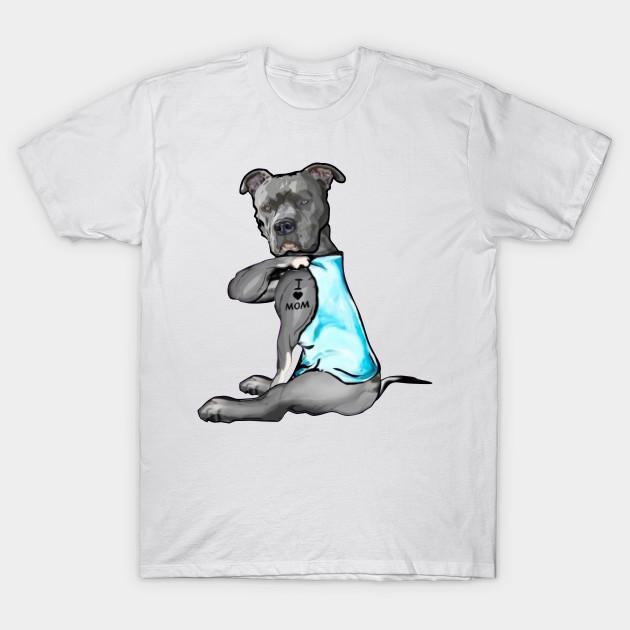 Buy T Shirt Women Pitbull Mom I Love 