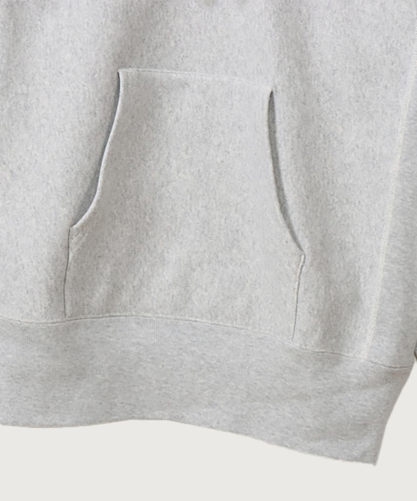 Reverse Weave Blu-Tack Regular Fit Fleece-Lined Hoodie Silver Grey