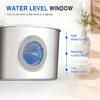 Removable Design Pet Waterer, Metal Bowl 2.2 L, Open Drink Area, USB Cable Power for Indoor Daily Water Supply, Daily Use Unit, Round Unit