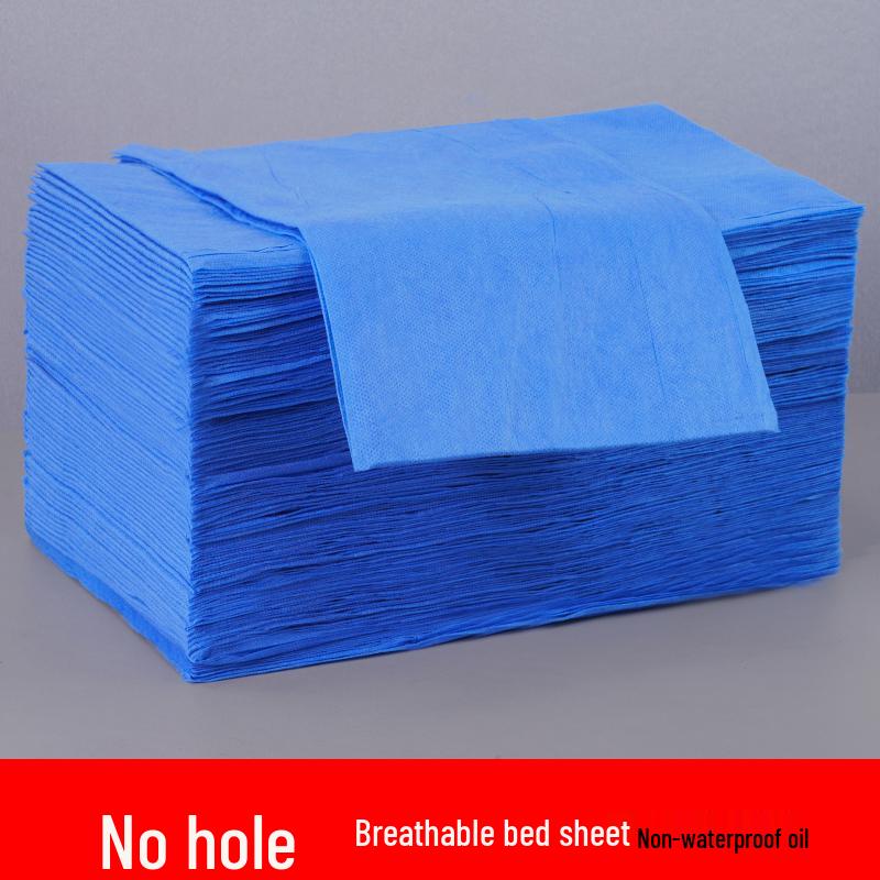 Einweg-Vlies-Bettlaken - Atmungsaktiv, 100 Stück mit Loch, Ölbeständig, Perfekt für Kosmetikstudios oder Massageliegen
