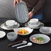Large European Style Underglaze Ceramic Fish Plate for Home - Simple Design for Steamed Fish