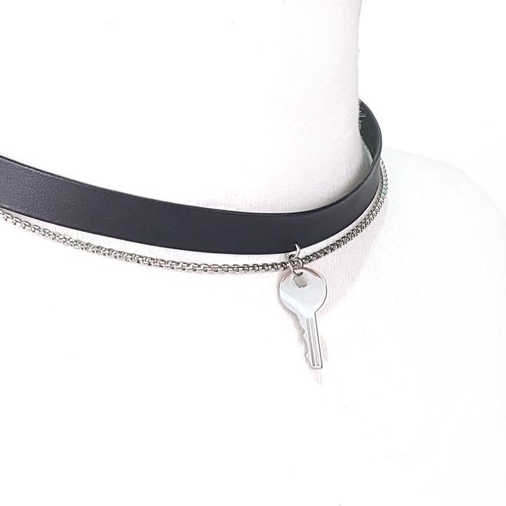 Glory_Arden Key-Black Choker Necklace / Ghmn-202