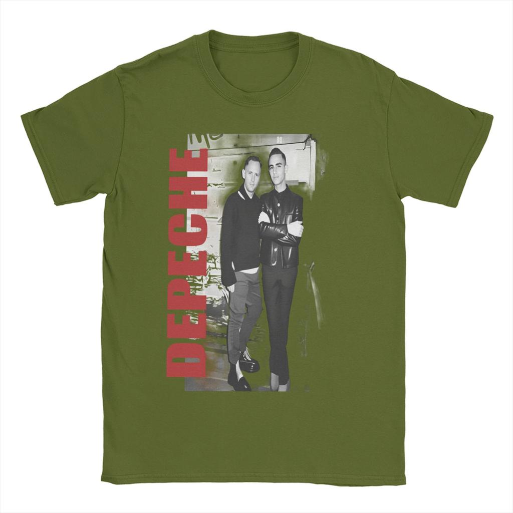 Electronic Rock Depeche Cool Mode Men T Shirt  Casual Tee Shirt Short Sleeve Crew Neck T-Shirt Cotton Plus Size Clothing