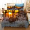 Sunset Deer 3D Printed Bedding Set Duvet Covers Pillowcases Comforter Bedding Set Bedclothes Bed Linen