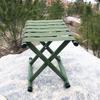 Portable Folding Stool Lightweight Camping Chair   Outdoor St for Outdoor Running Hiking Fishing BBQ Garden Garden Bch Iron Green Foldable 130kg Lo
