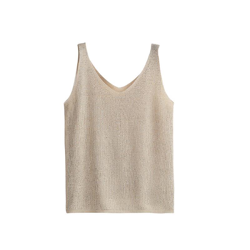 LadyS Elite Rhinestone Ice Silk Cami Top