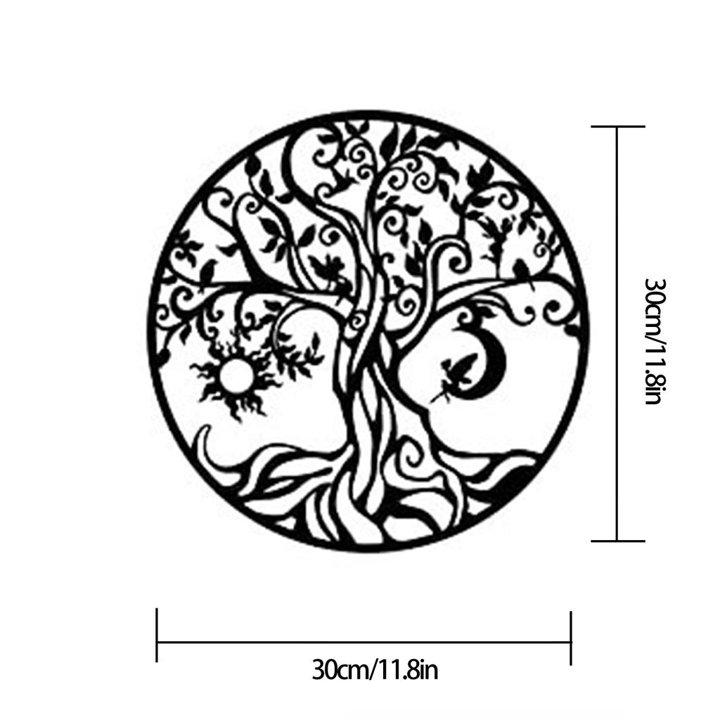 Tree Of Life Wall Art Metal Tree Of Life Wall Decor 11.02in Tree Of Life & Birds Metal Wall Plaque Metal Tree Pendant Decor