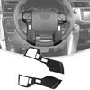 Matte Black Steering Wheel Button Decor Cover Trim Bezels ABS For 4runner 2010+