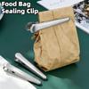 Stainless Steel Clips Food Bag Seal Reusable Kitchen Alligator Clip Storage Snack Sealing Office Binding