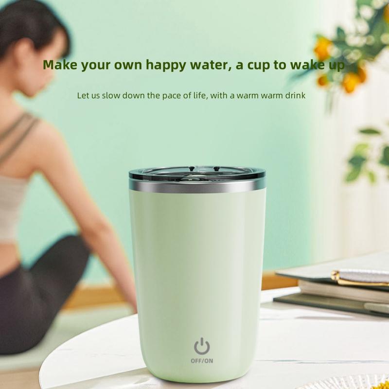 350ml automatische mixerbeker 304 roestvrij staal USB oplaadbaar luie koffiemixer melkmixerbeker intelligente waterbeker mixer.