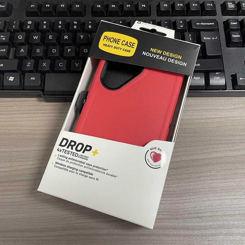 For Samsung S25 Ultra Otter Mechanical Type Defender Box Case for Official Galaxy S24 S21 S22Plus S23 with Clip Bracket Package