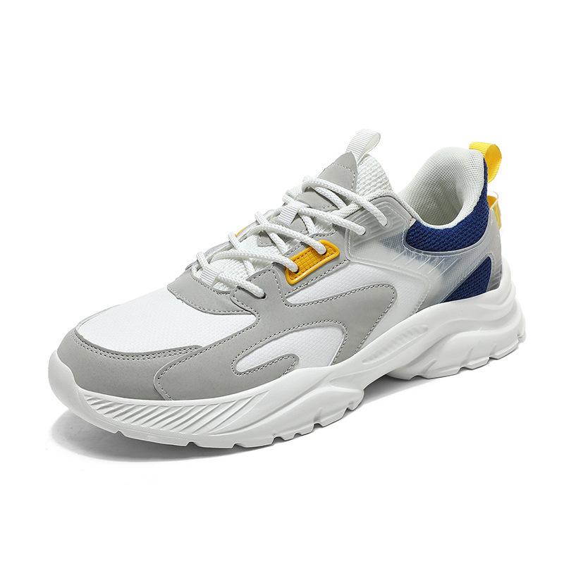Guochao extra large size dad shoes new sports and leisure shoes trendy men's platform heightening shoes size 45-46