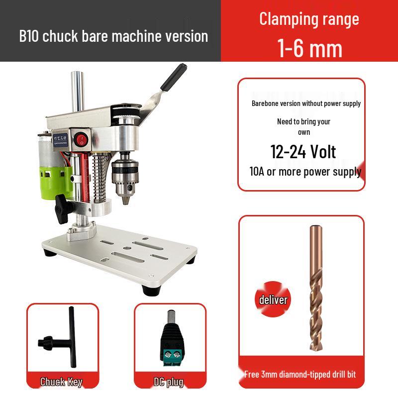 

High-Precision Mini Desk Drill Press for DIY Watch Repair and Crafts
