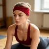 Sports Headband Hurtigtørkende Svetteabsorberende Hårbånd Ensfarvet Høy Elastisitet Yoga Pilates Løping Sklisikker Headband