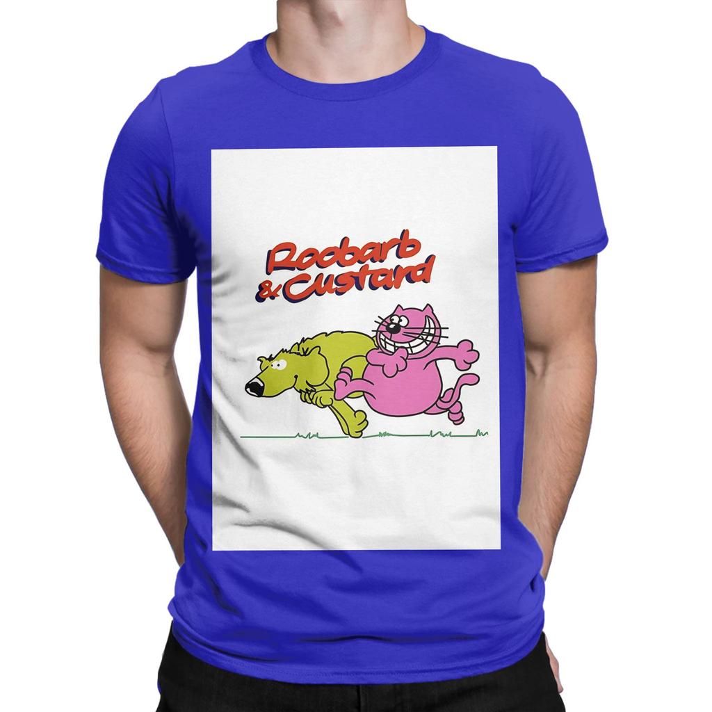 Roobarb And Ccustard Painitng Funny Graphic 100 Cotton Tshirt Roobarb And Ccustard Tops Tees For Unisex