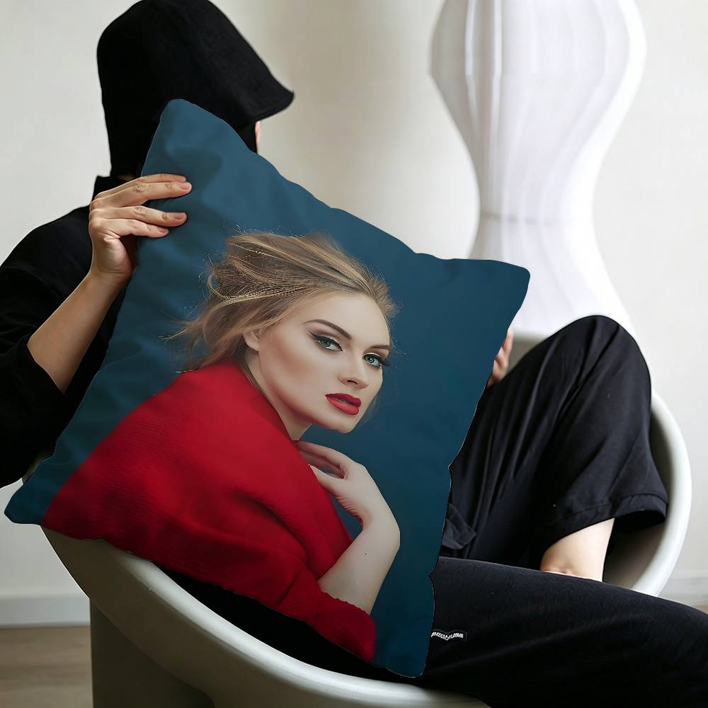 Hot Singer Adele  Personalized Pillow Cover Kids Bedroom Wild Party Decor Pillowcase kid Birthday shower Gift