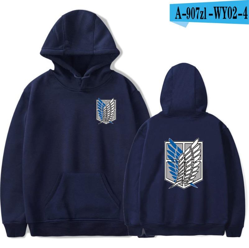 Attack on Titan Survey Corps Mikasa Ackerman Allen Wings of Freedom  Anime Peripheral Outerwear Autumn Winter Hoodie Sweatshirt