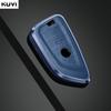 Metal Genuine Leather Auto Smart Key Fob Cover Case Housing Remote Fit For Bmw X1 X3 X5 X6 X7 1 3 5 6 7 Series G20 G30 G11 F15 F16 G01 G02 F48