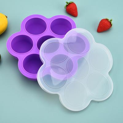 Silikónové formičky na nanuky s tyčinkami 7 priehradok na ľadové kocky Silikónové formičky na detskú stravu Formička na nanuky na pečivo