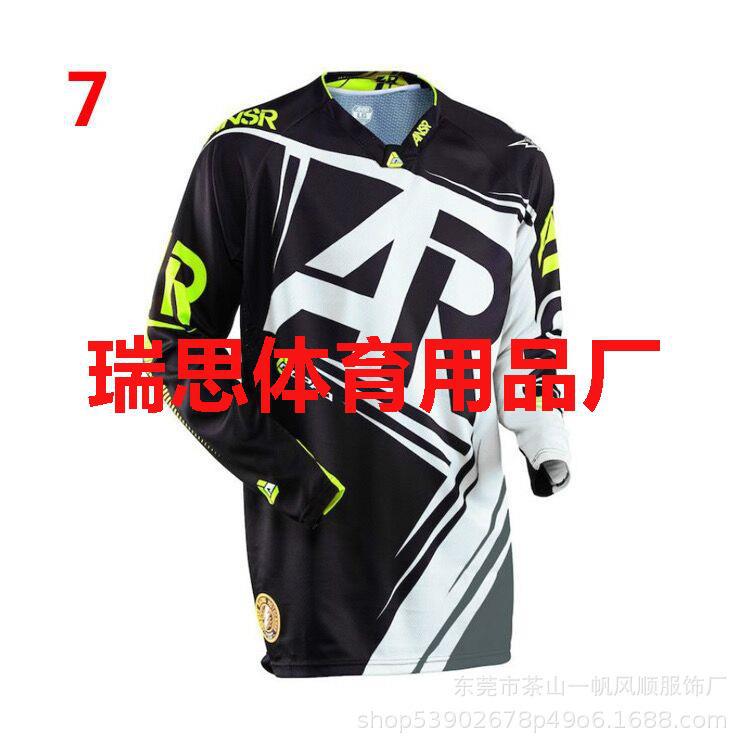 2022 Cycling Suit Printed Universal Off-road Motorcycle Suit Long-sleeved Breathable Top Summer Men's Spot