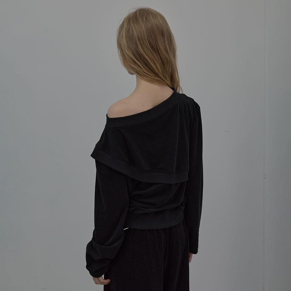 LCDC™ Layered Detail Jersey Top (Black)
