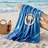Asciugamano da Spiaggia Tema Manchester City Morbido Asciugatura Rapida?Asciugamano Asciutto Per Vacanze Estive Al Mare Nuoto