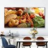Vegetable Bread Fruit Kitchen Canvas Painting Posters and Prints Wall Art Pictures Cuadros Restaurant Home Decor No Frame