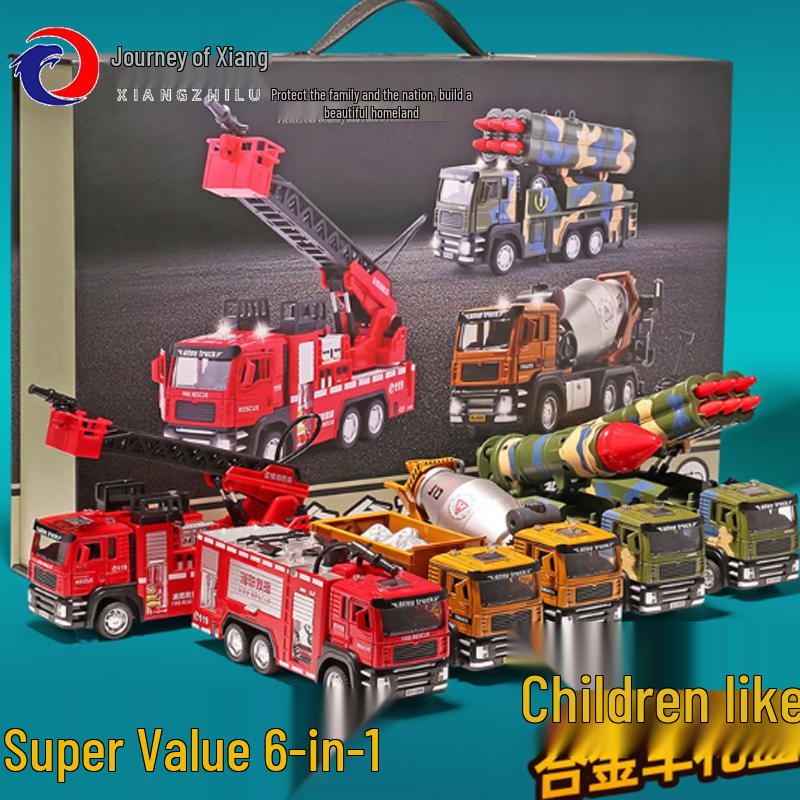 Boys  Alloy Engineering Vehicle Gift Set