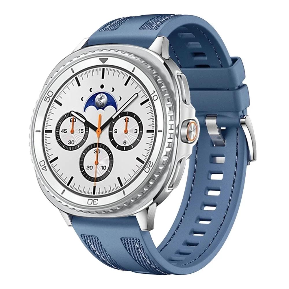 Nylon+Silicone Band For Samsung Galaxy Watch 8 44mm 40mm Replacement Correa Sport Bracelet for Galaxy Watch 8 Classic 46mm Strap