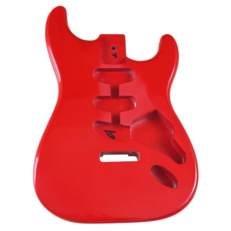 Roter Glanz Pappel E-Gitarrenkorpus - Professionelles DIY-Modifikationszubehör