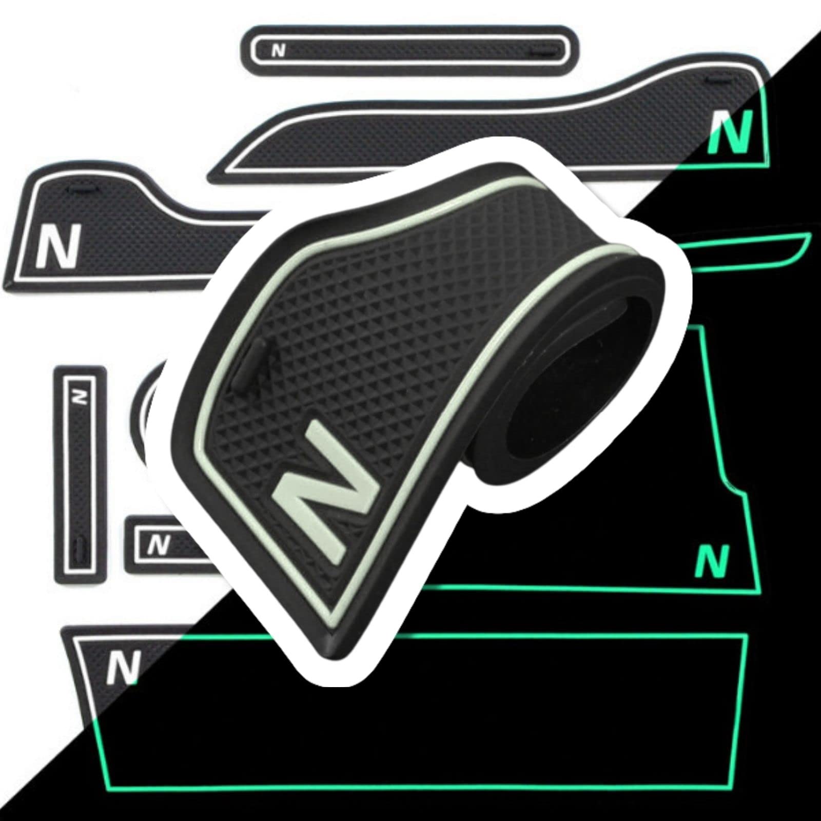 

COLORBIRD N-VAN Rubber Mat, Custom Interior Center Console Accessory for Honda NVAN JJ1/JJ2 (White)