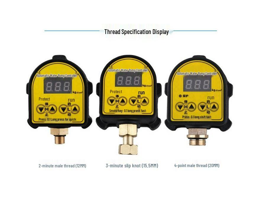 Digital Display Low Water Protection Smart Pressure Controller for Pumps
