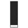 Bathroom Cabinet with Door Black Oak Effect 40 x 30 x 100 cm