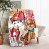 1pc Blanket Paw Patrol characters Print Design, Lightweight Blanket for Sofa, Bed- Soft &Warm, Gift for All Seasons like Christmas, Halloween