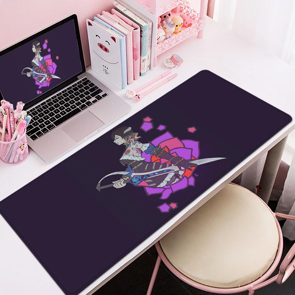 Bloodstained Ritual Of The Night Mouse Pad xCM Nonslip Gaming Mousepad Gamer ESports Mouse Mat Game Mechanical Keyboard XX