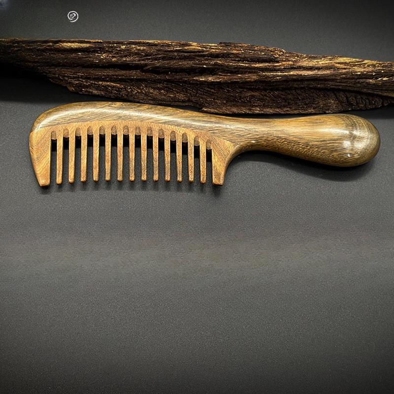 Green Sandalwood Wide-Tooth Massage Comb