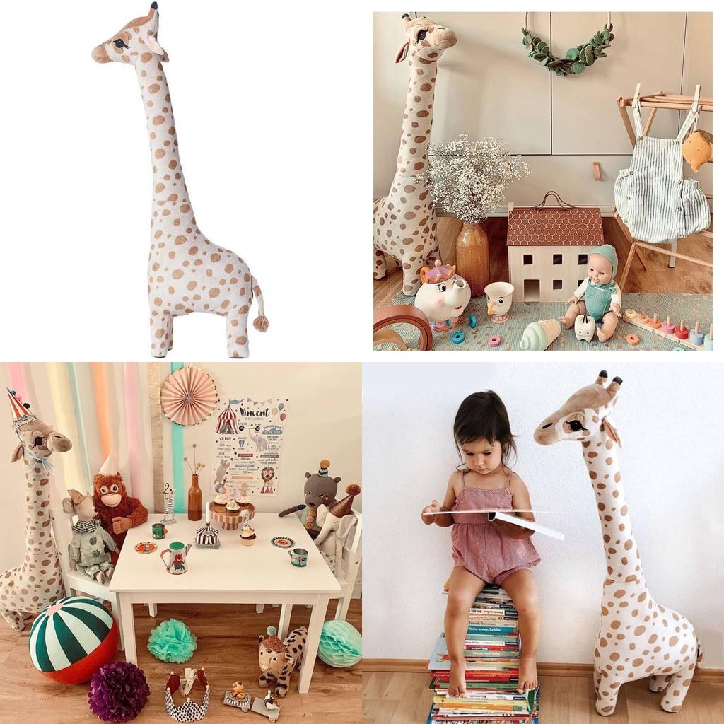 Süßes Giraffen-Stofftier Schlafkissen Für Kinderzimmer-Dekoration Und Nickerchen-Unterstützung