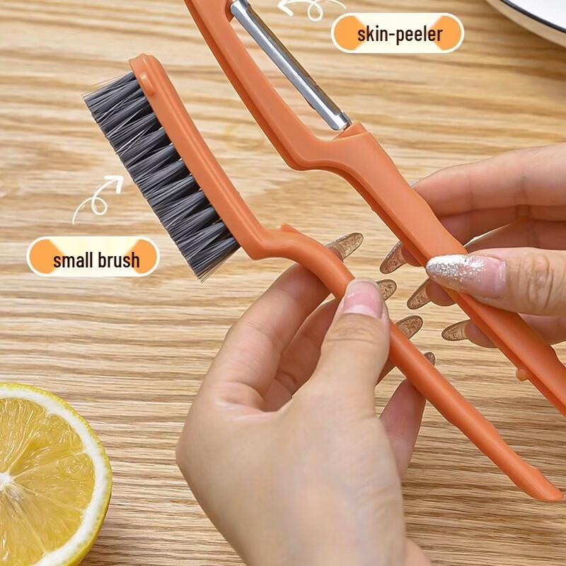 Wutuo 2-in-1 Peeler and Cleaning Brush
