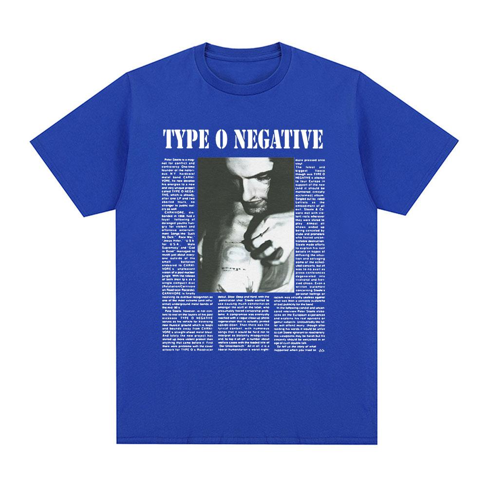 Type O Negative T Shirt Unisex Women Clothing Gothic Metal Rock Band Tshirts 100 Cotton Casual Short Sleeve Tee Shirt Oversized