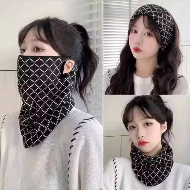 Plush Ear-Hanging Face Mask & Neck Protector: Warm, Windproof, and Cold-Resistant for Autumn and Winter