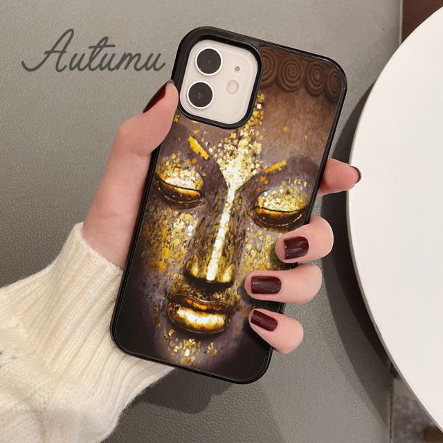 Buddha-Statue Vintage Handyhülle für iPhone 11 12 13 14 Pro Max mini X XR XS SE 2020 6 7 8 Plus Samsung Galaxy S21 S22 Hülle