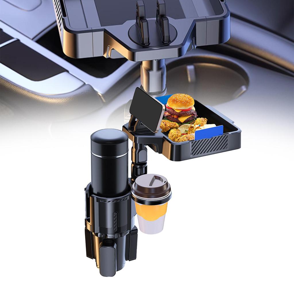 Generic Cup Holder Expander for Car Road Trip Essentials Automobile Organizer Double Cup Holder Easy to Install Expandable Base
