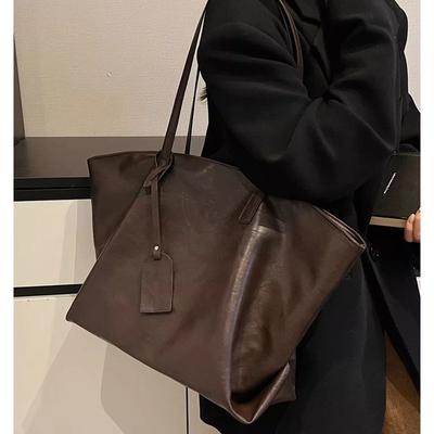 Simple Retro Large-capacity Autumn and Winter New Tote Bag 2025 Women's Fashion Commuter Explosion Casual Shoulder Bag
