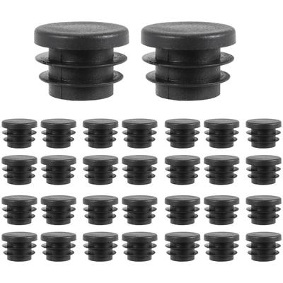 Capăt de Etanșare pentru Picior de Scaun/Masă Rotundă, Tub, Țeavă, Diametru 19mm, 30buc, Negru
