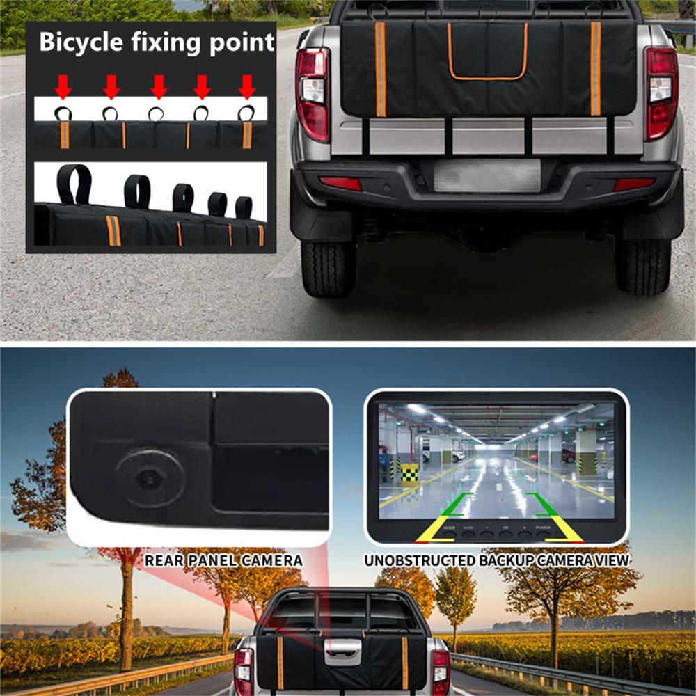 Pickup Truck Tailgate Pad for 5 Mountain Bikes 135x83cm Oxford Cloth